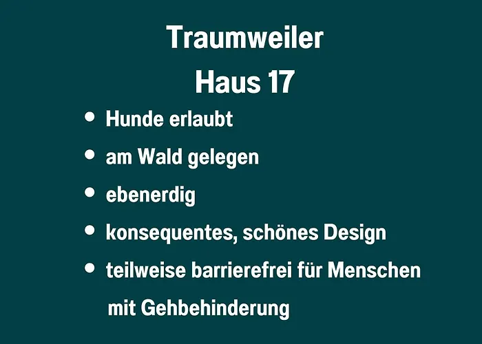 Traumweiler Ferienhaeuser Am Nationalpark Hunsrueck Hochwald - Barrierefrei -teilweise Hundefreundlich - Privater Garten - Beginnt Direkt Am Haus Holiday home *